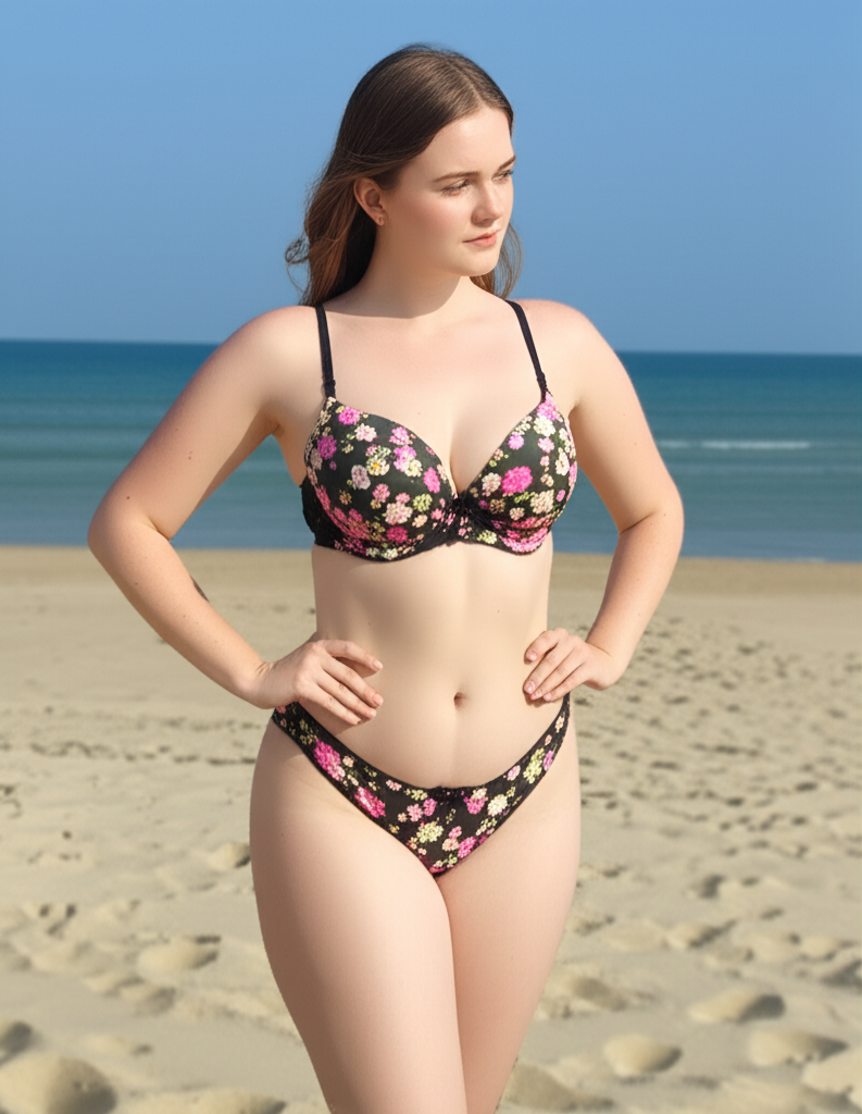 Floral Push-Up Bra Set 2026