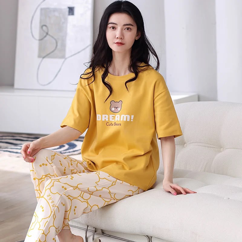 🎁 Premium Love Print Night Suit Set – Trendy & Comfortable 💖
