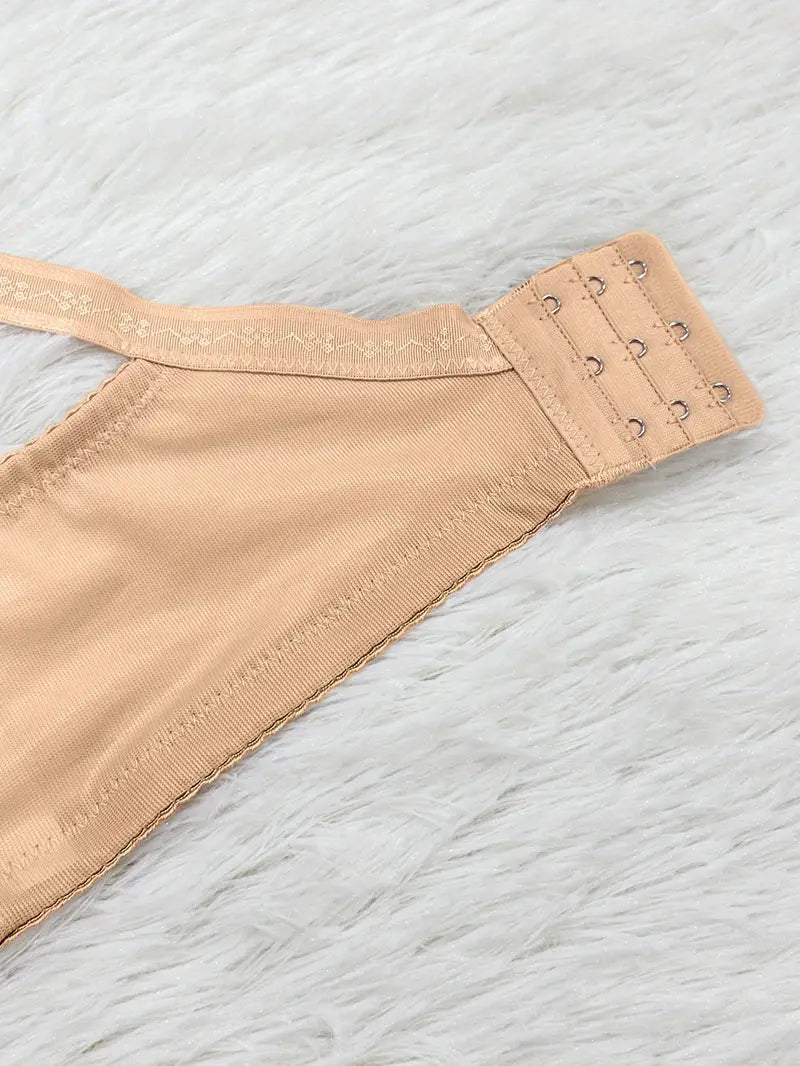 Elegant Plus Size Wire-Free Bra – Breathable & Stylish Comfort